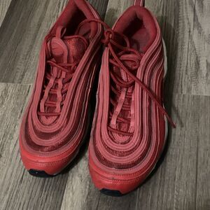 Nike Air Max 97 University Red Gym Red Black CQ9896-600 Womens Size 8.5
